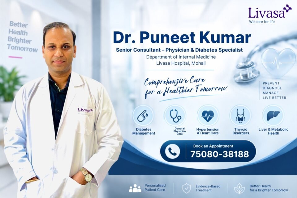 Dr. Puneet Kumar Diabetes Specialist in Mohali