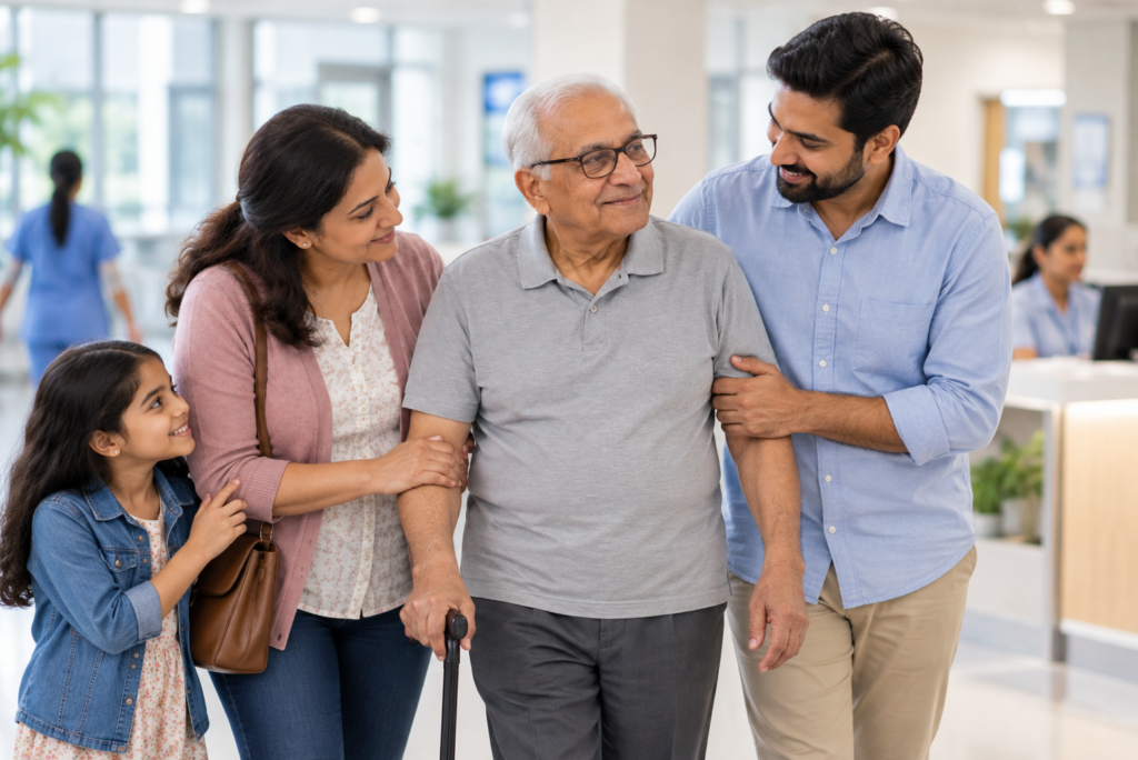 Family Support for elder vaccination
